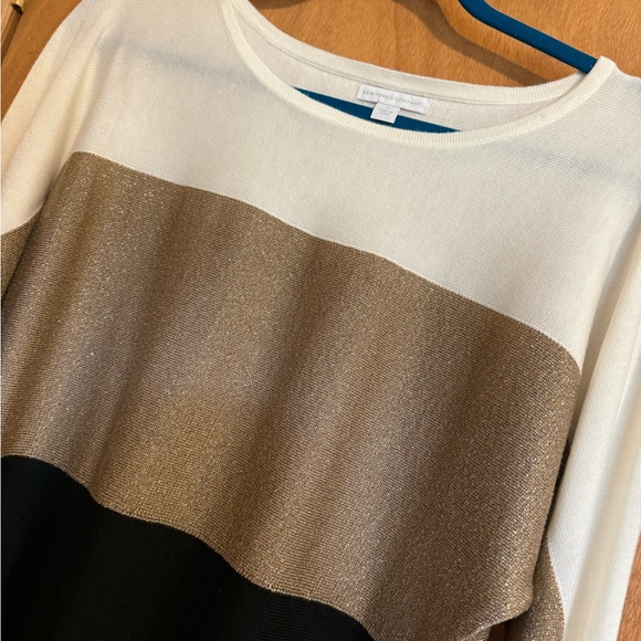 NY&CO Glitter Colorblock Sweater - Picture 2 of 5